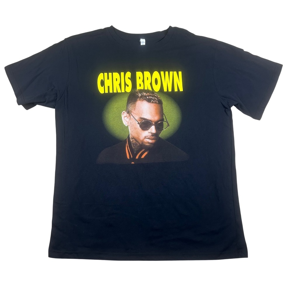 Chris Brown In My Feelz Festival 2022 Concert T-Shirt Mens XL Black Trey‎ Songz